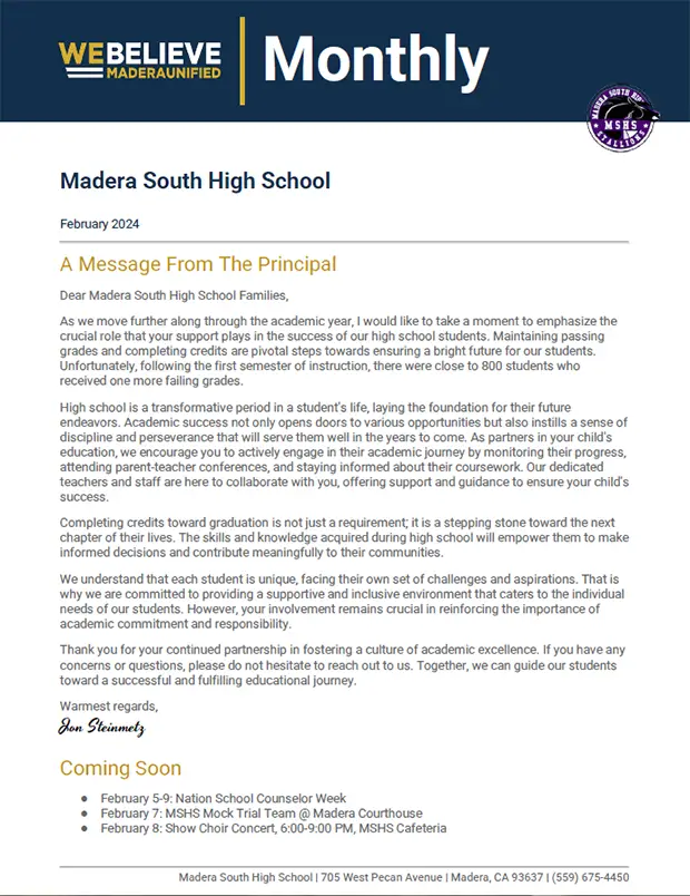 February 2024 MHS Newsletter