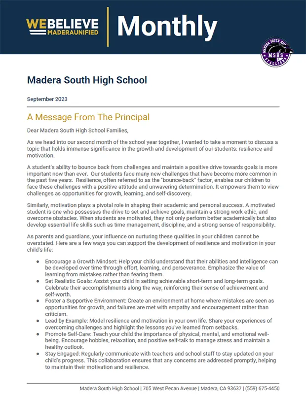 September 2023 MHS Monthly Newsletter